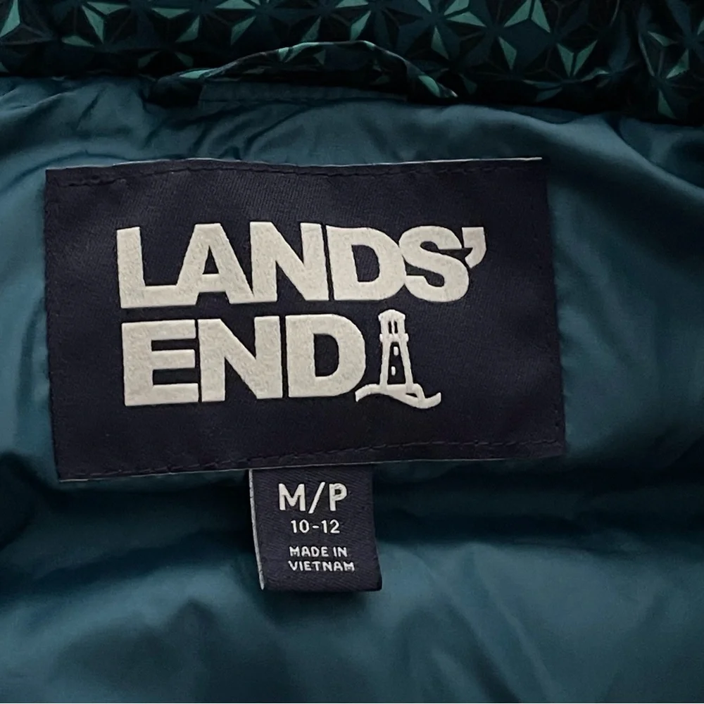 Lands End Women’s Down Filled Puffer Vest Sz MP (10-12) - Picture 11 of 13